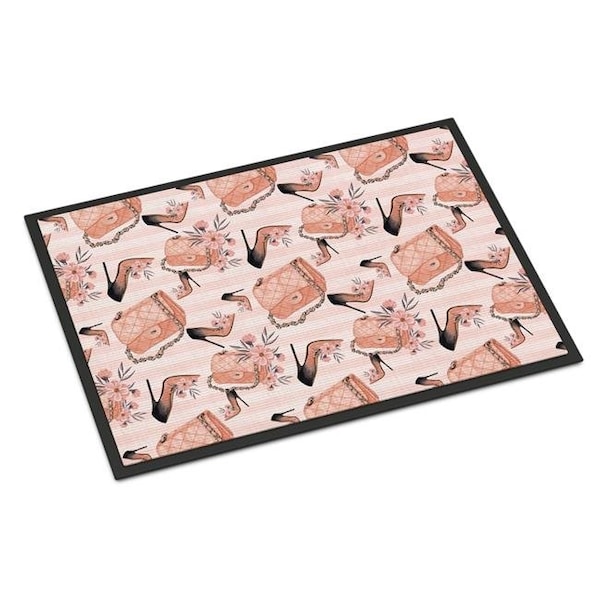 Carolines Treasures BB7506MAT Fashion Diva Shoes & Purses Indoor or Outdoor Mat; 18 x 27 in. BB7506MAT - main